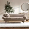 Solna 2-Seater Sofa Bed, Mink Velvet
