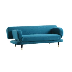 Solna 2-Seater Sofa Bed, Teal Velvet 18 Solna 2-Seater Sofa Bed, Teal Velvet -Best Furniture Shop GCSF 2277 TEAL VEL GIF2