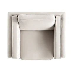 Dipley Champagne Velvet Sofa, 1-Seater -Best Furniture Shop GCSF 2339 CHAMP VEL 1ST WB3