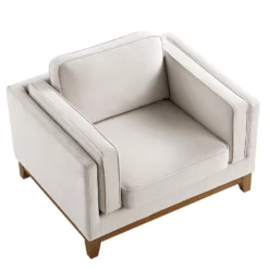Dipley Champagne Velvet Sofa, 1-Seater -Best Furniture Shop GCSF 2339 CHAMP VEL 1ST WB4