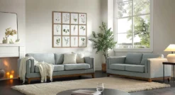 Dipley Sage Fabric Sofa, 2-Seater -Best Furniture Shop GCSF 2339 SAGE WOV group1