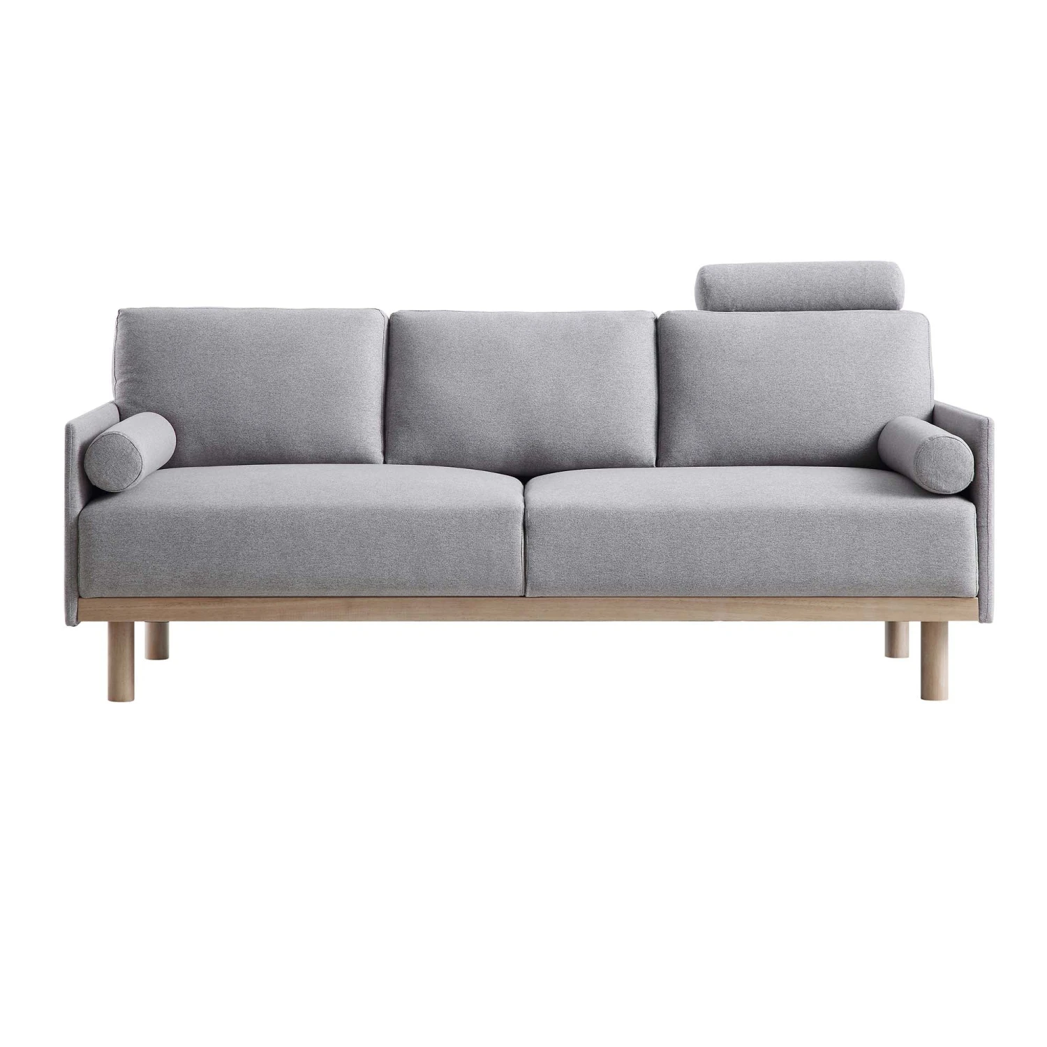 Timber Grey Marl Fabric Sofa, 3-Seater 4 Timber Grey Marl Fabric Sofa, 3-Seater - Image 4