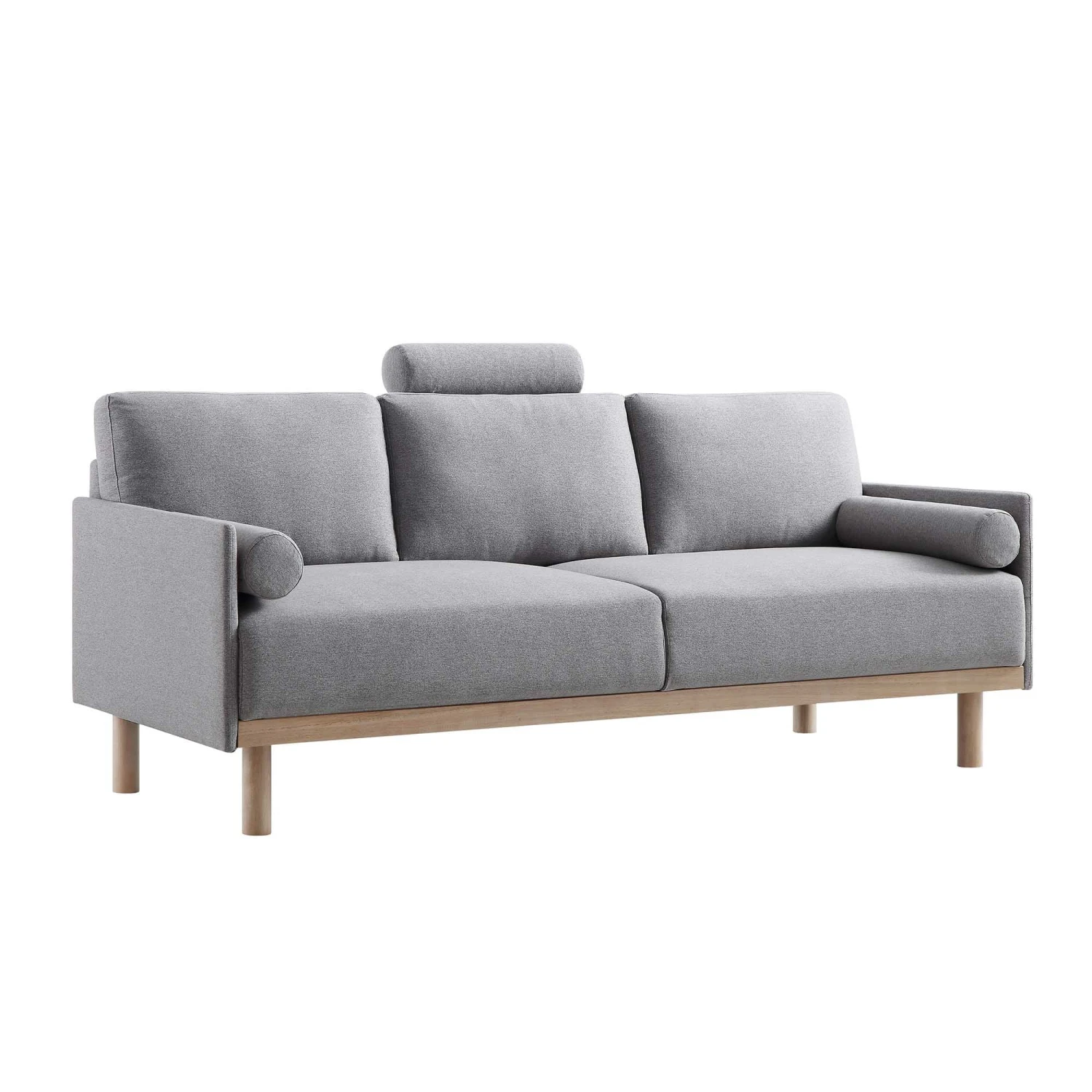 Timber Grey Marl Fabric Sofa, 3-Seater 7 Timber Grey Marl Fabric Sofa, 3-Seater - Image 7