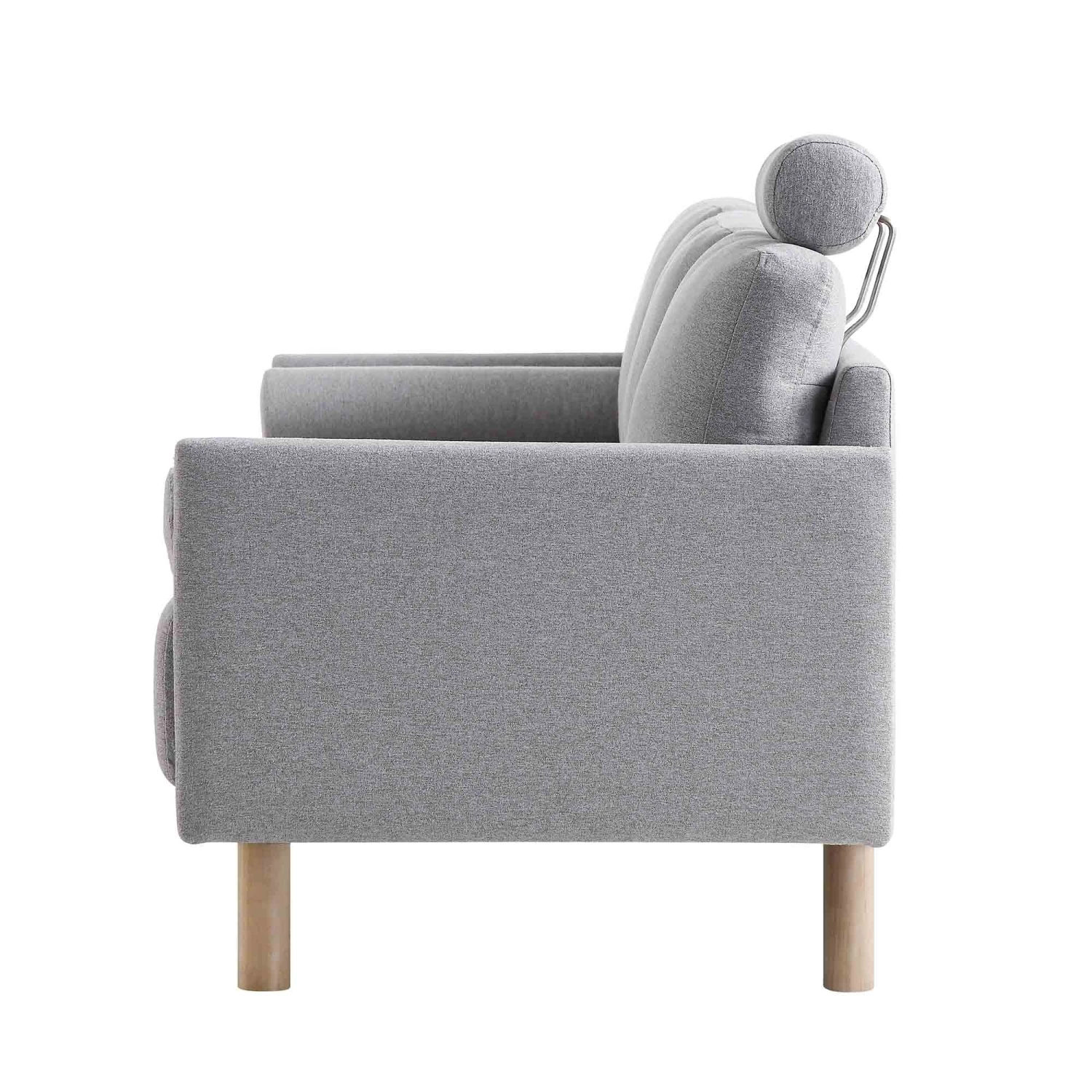 Timber Grey Marl Fabric Sofa, 3-Seater 8 Timber Grey Marl Fabric Sofa, 3-Seater - Image 8