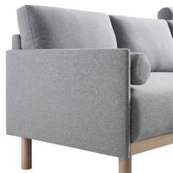 Timber Grey Marl Fabric Sofa, 3-Seater 26 Timber Grey Marl Fabric Sofa, 3-Seater -Best Furniture Shop GCSF 2348 GREY FAB 3ST detail1