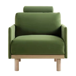 Timber Fern Green Velvet Armchair -Best Furniture Shop GCSF 2348 MOSS VEL 1ST WB2