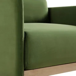 Timber Fern Green Velvet Armchair -Best Furniture Shop GCSF 2348 MOSS VEL 1ST detail1