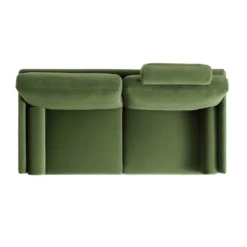 Timber Fern Green Velvet Sofa, 2-Seater -Best Furniture Shop GCSF 2348 MOSS VEL 2ST WB4