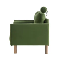 Timber Fern Green Velvet Sofa, 2-Seater -Best Furniture Shop GCSF 2348 MOSS VEL 2ST WB5