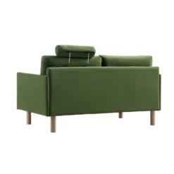 Timber Fern Green Velvet Sofa, 2-Seater -Best Furniture Shop GCSF 2348 MOSS VEL 2ST WB6