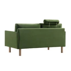 Timber Fern Green Velvet Sofa, 2-Seater -Best Furniture Shop GCSF 2348 MOSS VEL 2ST WB7