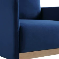Timber Navy Blue Velvet Armchair -Best Furniture Shop GCSF 2348 NAVY VEL 1ST detail1