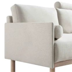 Timber Oatmeal Fabric Sofa, 2-Seater -Best Furniture Shop GCSF 2348 OAT FAB 2ST detail1