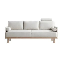 Timber Oatmeal Fabric Sofa, 3-Seater 17 Timber Oatmeal Fabric Sofa, 3-Seater -Best Furniture Shop GCSF 2348 OAT FAB 3ST WB1