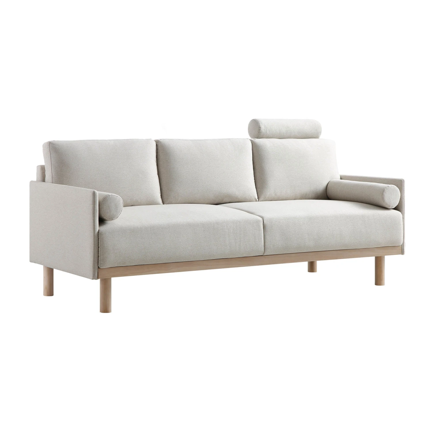 Timber Oatmeal Fabric Sofa, 3-Seater 5 Timber Oatmeal Fabric Sofa, 3-Seater - Image 5
