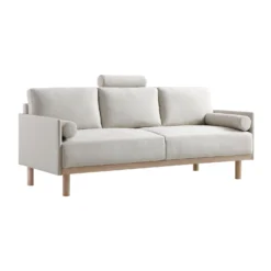 Timber Oatmeal Fabric Sofa, 3-Seater 20 Timber Oatmeal Fabric Sofa, 3-Seater -Best Furniture Shop GCSF 2348 OAT FAB 3ST WB3
