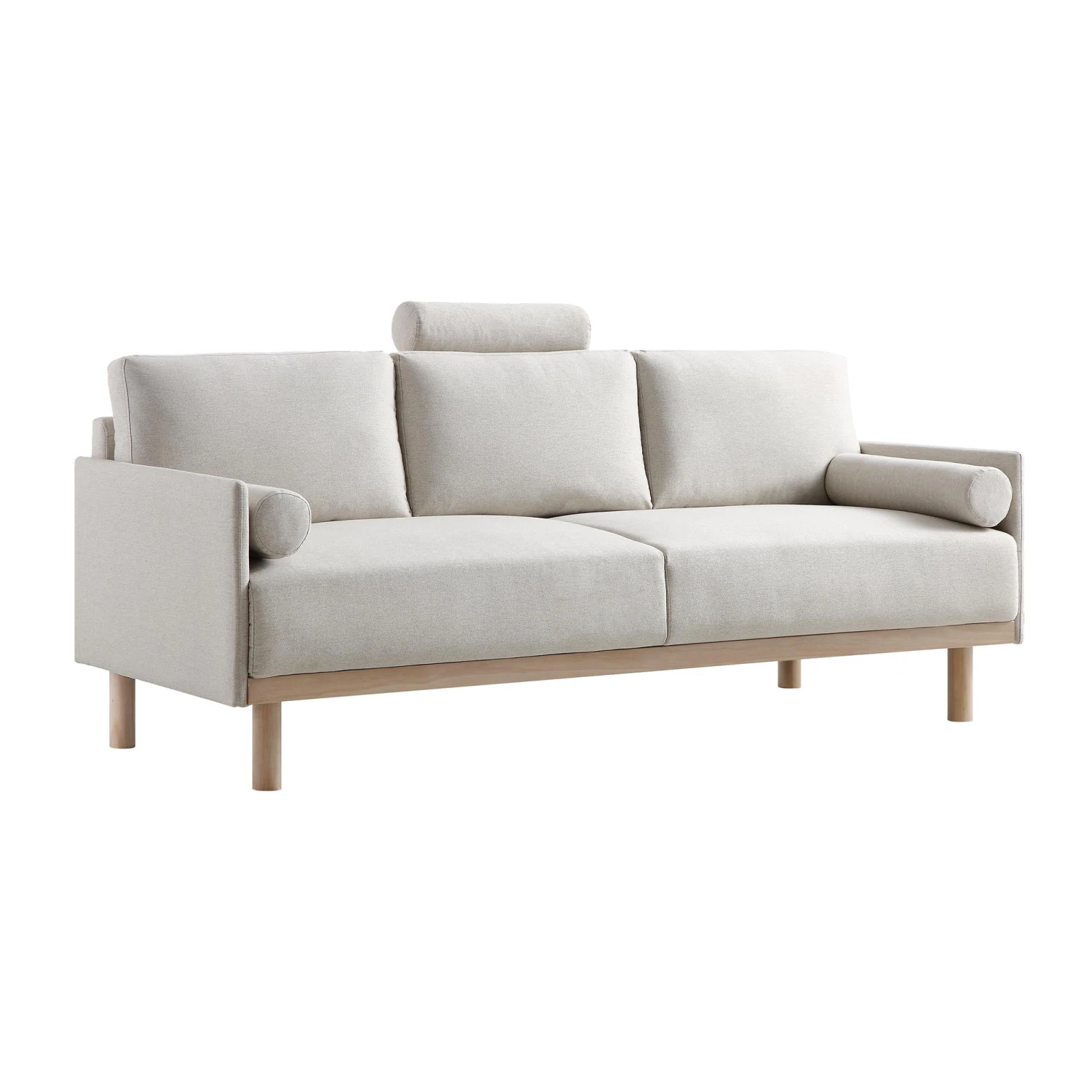 Timber Oatmeal Fabric Sofa, 3-Seater 7 Timber Oatmeal Fabric Sofa, 3-Seater - Image 7