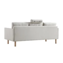 Timber Oatmeal Fabric Sofa, 3-Seater 23 Timber Oatmeal Fabric Sofa, 3-Seater -Best Furniture Shop GCSF 2348 OAT FAB 3ST WB6