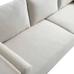Timber Oatmeal Fabric Sofa, 3-Seater 24 Timber Oatmeal Fabric Sofa, 3-Seater -Best Furniture Shop GCSF 2348 OAT FAB 3ST detail1
