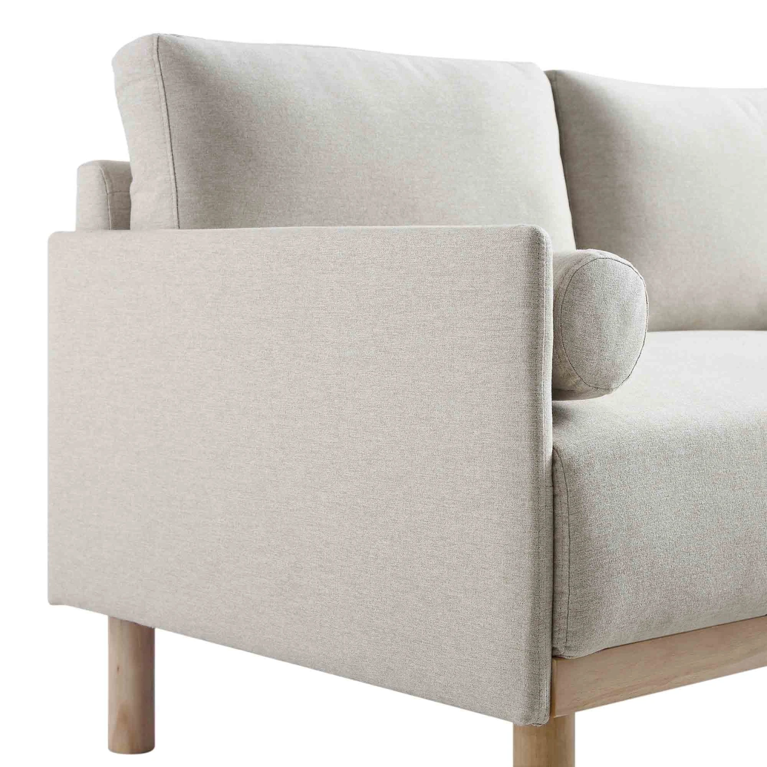 Timber Oatmeal Fabric Sofa, 3-Seater 12 Timber Oatmeal Fabric Sofa, 3-Seater - Image 12