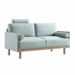Timber Sage Green Fabric Sofa, 2-Seater -Best Furniture Shop GCSF 2348 SAGE FAB 2ST WB3