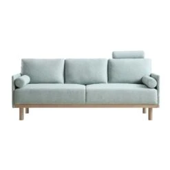 Timber Sage Green Fabric Sofa, 3-Seater -Best Furniture Shop GCSF 2348 SAGE FAB 3ST WB1