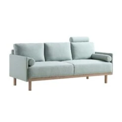 Timber Sage Green Fabric Sofa, 3-Seater -Best Furniture Shop GCSF 2348 SAGE FAB 3ST WB2
