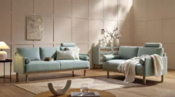 Timber Sage Green Fabric Sofa, 2-Seater -Best Furniture Shop GCSF 2348 SAGE FAB groupscene1