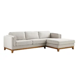 Dipley Oatmeal Woven Fabric Sofa, Grande Chaise Sofa Right Hand 12 Dipley Oatmeal Woven Fabric Sofa, Grande Chaise Sofa Right Hand -Best Furniture Shop GCSF 2398 OAT WOV RIGHT WB2