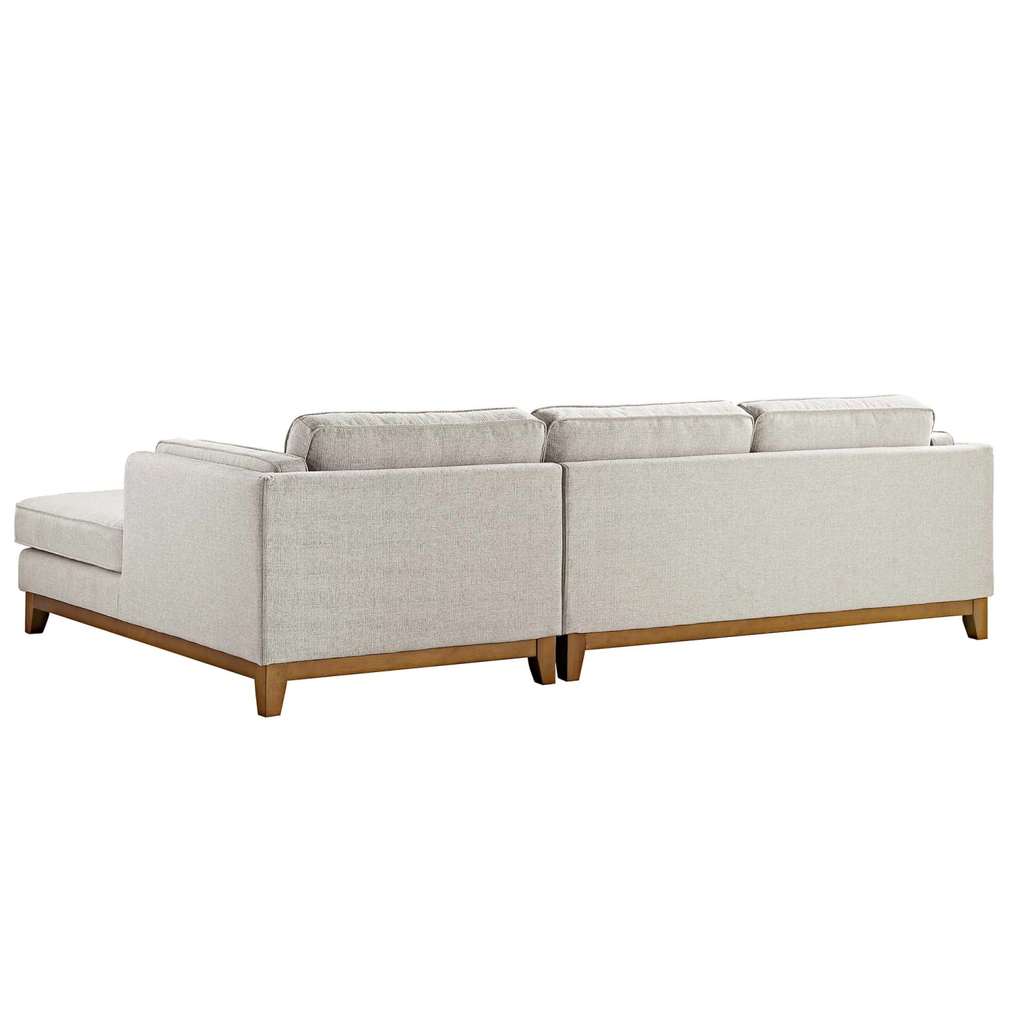 Dipley Oatmeal Woven Fabric Sofa, Grande Chaise Sofa Right Hand 9 Dipley Oatmeal Woven Fabric Sofa, Grande Chaise Sofa Right Hand - Image 9