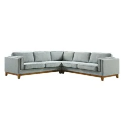 Dipley Sage Woven Fabric Grande Corner Sofa 22 Dipley Sage Woven Fabric Grande Corner Sofa -Best Furniture Shop GCSF 2399 SAGE WOV LARGECORNER WB1