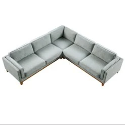 Dipley Sage Woven Fabric Grande Corner Sofa 20 Dipley Sage Woven Fabric Grande Corner Sofa -Best Furniture Shop GCSF 2399 SAGE WOV LARGECORNER WB2