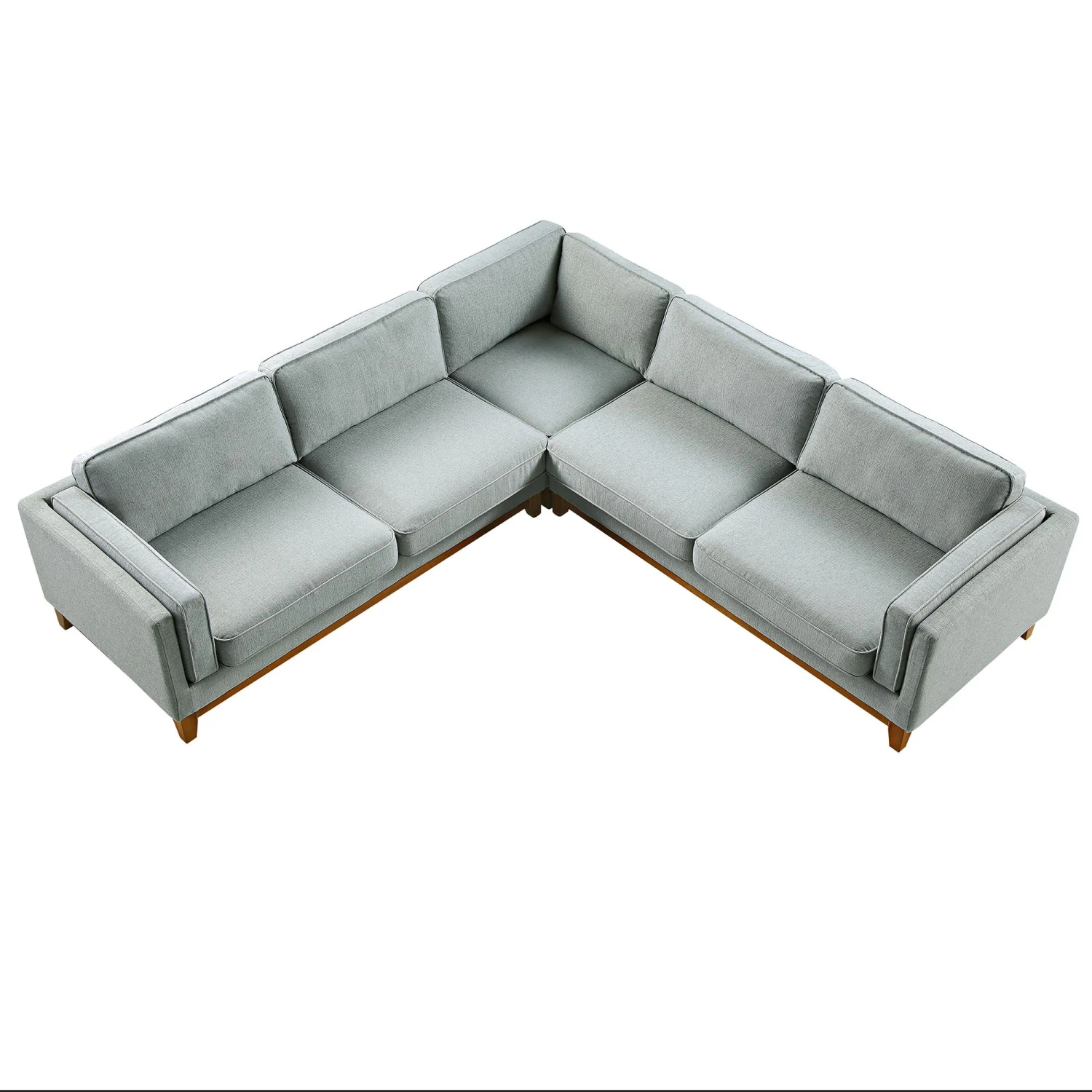 Dipley Sage Woven Fabric Grande Corner Sofa 6 Dipley Sage Woven Fabric Grande Corner Sofa - Image 6