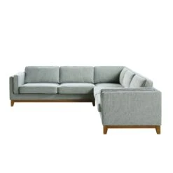 Dipley Sage Woven Fabric Grande Corner Sofa 23 Dipley Sage Woven Fabric Grande Corner Sofa -Best Furniture Shop GCSF 2399 SAGE WOV LARGECORNER WB3