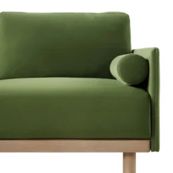 Timber Fern Green Velvet Sofa, Large 3-Seater Chaise Sofa Left Hand 25 Timber Fern Green Velvet Sofa, Large 3-Seater Chaise Sofa Left Hand -Best Furniture Shop GCSF 2402 MOSS VEL LEFT detail1