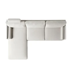 Timber Oatmeal Fabric Sofa, Large 3-Seater Chaise Sofa Left Hand 21 Timber Oatmeal Fabric Sofa, Large 3-Seater Chaise Sofa Left Hand -Best Furniture Shop GCSF 2402 OAT FAB LEFT WB5