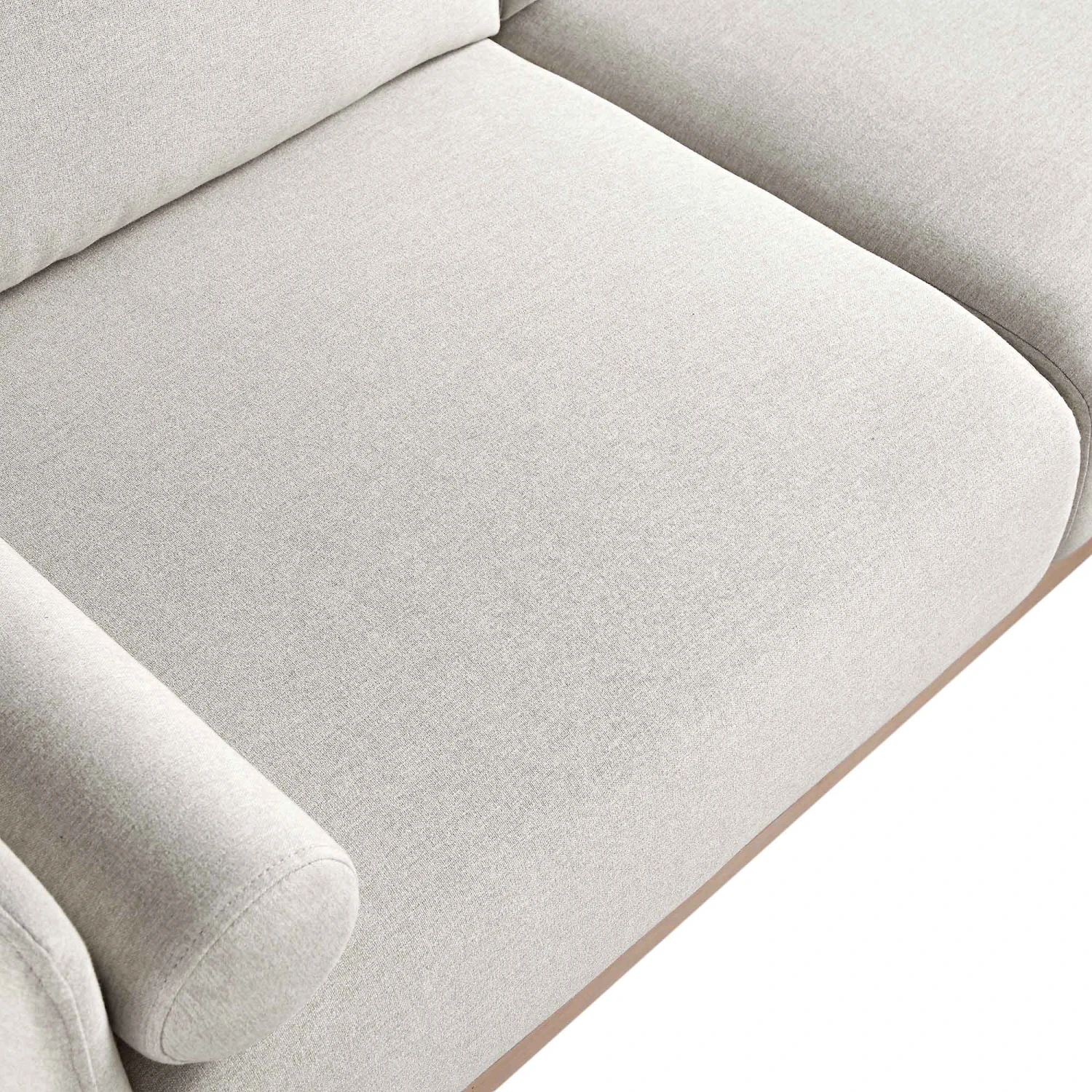 Timber Oatmeal Fabric Sofa, Large 3-Seater Chaise Sofa Left Hand 13 Timber Oatmeal Fabric Sofa, Large 3-Seater Chaise Sofa Left Hand - Image 13