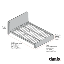 Hampstead Ecru Boucle Curved Bed 16 Hampstead Ecru Boucle Curved Bed -Best Furniture Shop Hamsteadbednodrawer min