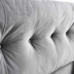 Hadley Grey Velvet Ottoman Storage Bed -Best Furniture Shop JAH 010 GREYVEL detail2