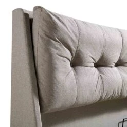 Hadley Stone Fabric Ottoman Storage Bed -Best Furniture Shop JAH 010 SAND FAB detail2