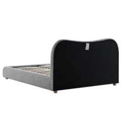 Egerie Curved Headboard Mist Grey Boucle Ottoman Storage Bed -Best Furniture Shop JAH 011 GREY BOUCLE WB6