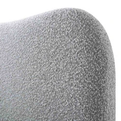 Egerie Curved Headboard Mist Grey Boucle Ottoman Storage Bed -Best Furniture Shop JAH 011 GREY BOUCLE detail2
