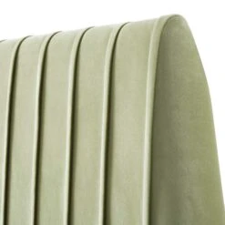 Helia Pleated Ottoman Storage Bed, Lichen Velvet 28 Helia Pleated Ottoman Storage Bed, Lichen Velvet -Best Furniture Shop JAH 012 LICHEN VEL detail2