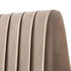 Helia Pleated Ottoman Storage Bed, Taupe Velvet -Best Furniture Shop JAH 012 MINK VEL detail2