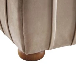 Helia Pleated Ottoman Storage Bed, Taupe Velvet -Best Furniture Shop JAH 012 MINK VEL detail4