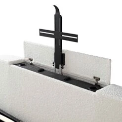 Wilton White Boucle Ottoman TV Bed -Best Furniture Shop JAH 015 ECRU BOU detail3