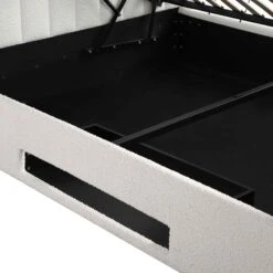 Wilton White Boucle Ottoman TV Bed -Best Furniture Shop JAH 015 ECRU BOU detail5
