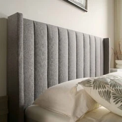 Wilton Grey Fabric Ottoman TV Bed -Best Furniture Shop JAH 015 GREY FAB scene5