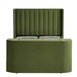 Wilton Moss Green Velvet Ottoman TV Bed -Best Furniture Shop JAH 015 MOSS VEL WB5