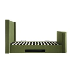 Wilton Moss Green Velvet Ottoman TV Bed -Best Furniture Shop JAH 015 MOSS VEL WB6
